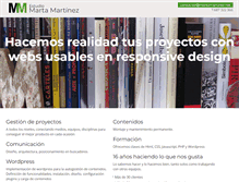 Tablet Screenshot of martamartinez.net